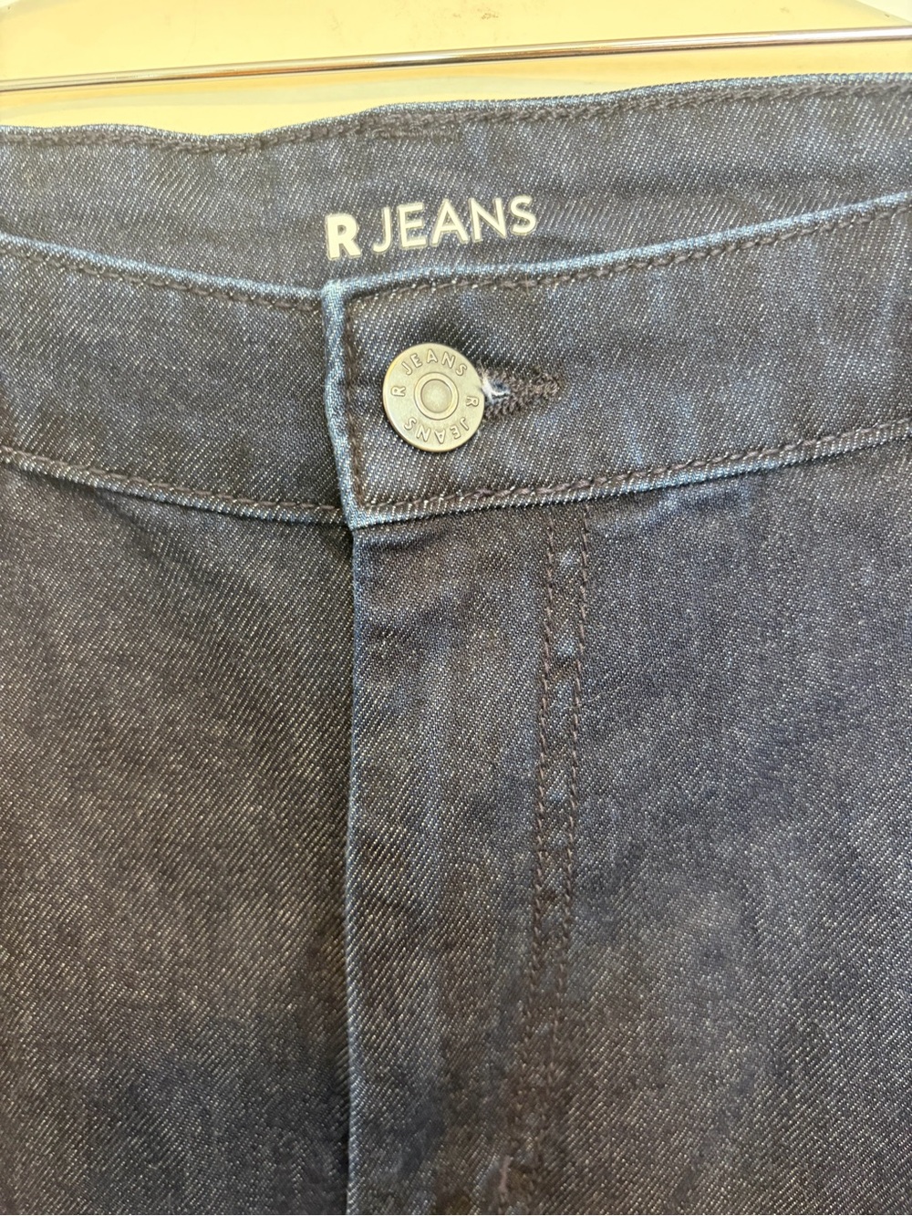 NWT Reitmans R Jeans Dark Wash Straight Leg Cargo Denim Pants - Size 34 - Picture 4 of 7